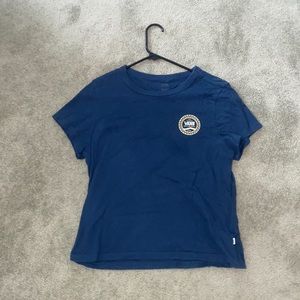 Blue Vans Crop Top